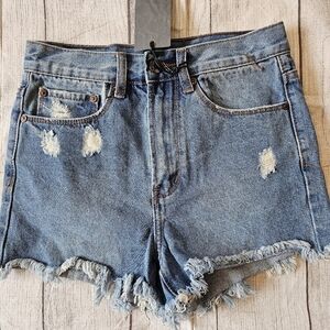 Denim Colab Saltwater & Song Bronte Size 25 Denim Cut Off Jean Shorts. New Tag